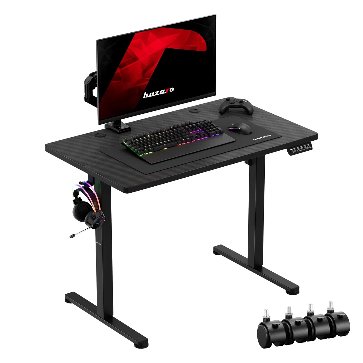 huzaro Hero 7.8 Gaming Tisch - Schreibtisch höhenverstellbar - 100 x 60 cm
