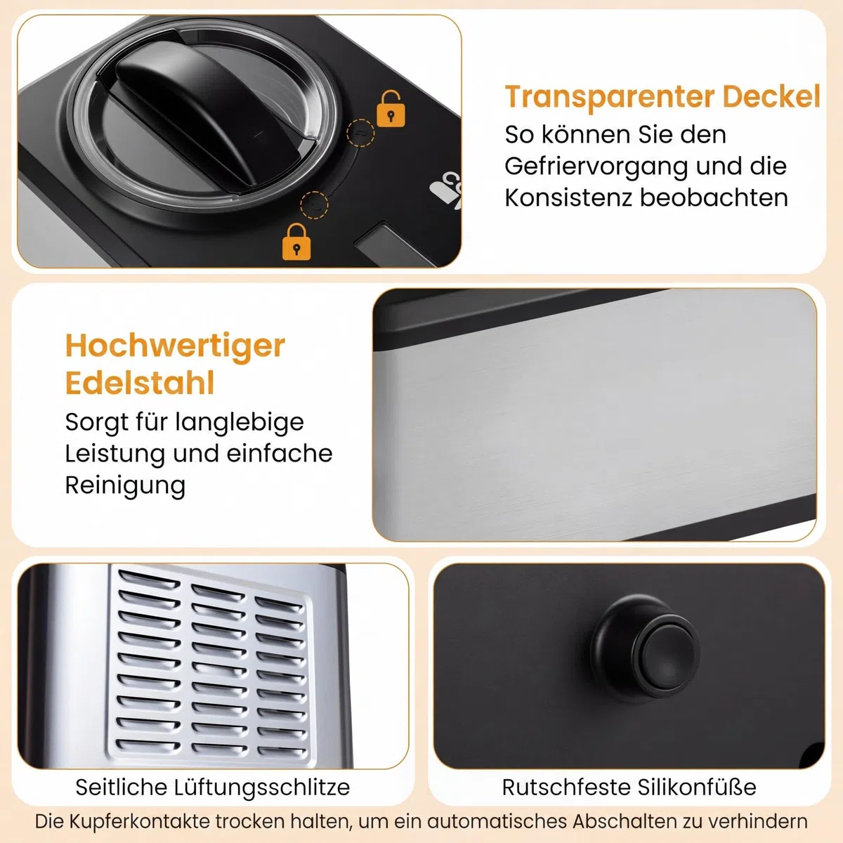COSTWAY 2 in 1 Eismaschine mit Joghurtfunktion, Kompressor Eiscrememaschine 1,5 L für Eiscreme, Gelato & Joghurt, Icecream Maker mit LCD-Display, Timer & Rezeptheft