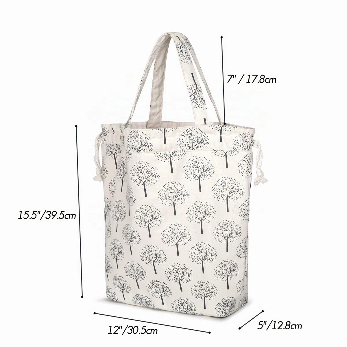 Teamoy Wolle Aufbewahrungstasche, Stricktasche zur Aufbewahrung von Wolle, Tragetasche für Garn und Häkelzubehör, Baum